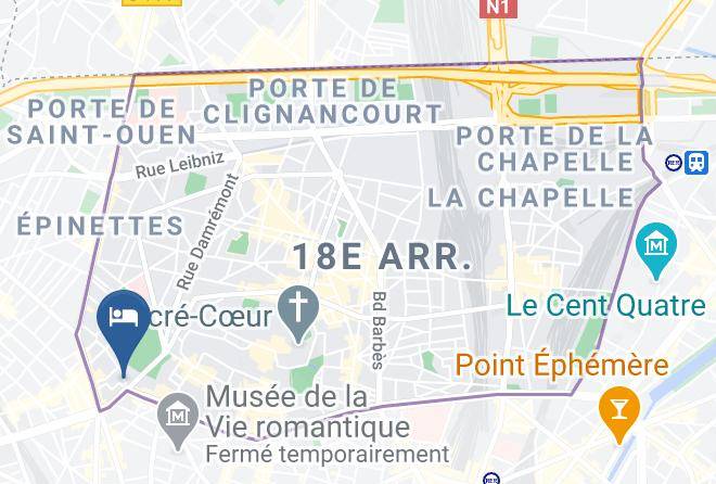 Paris - The Modern Hotel Montmartre Maps