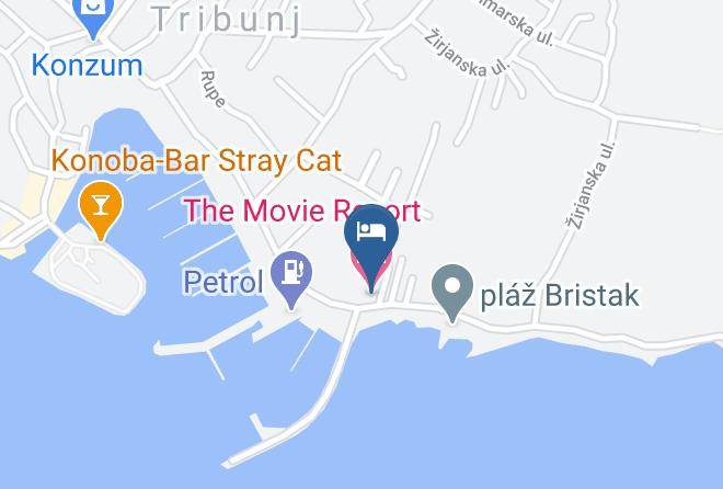 Tribunj - The Movie Resort Maps
