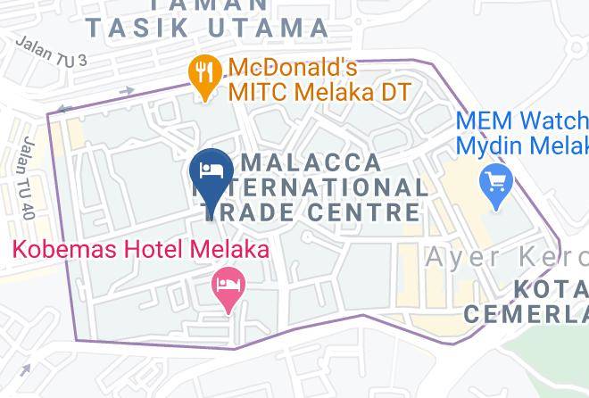 Melaka Tengah - Mudzaffar Hotel Melaka Maps