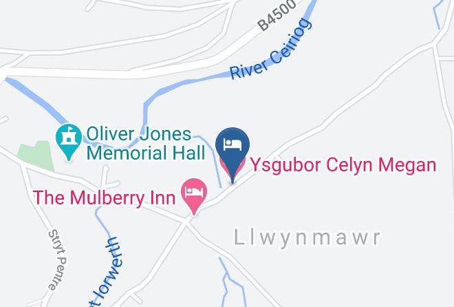 Ysgubor Celyn Megan Map - Wales - Wrexham