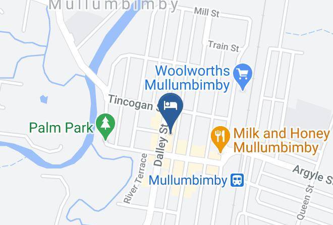 The Mullum Motel Mullumbimby Map