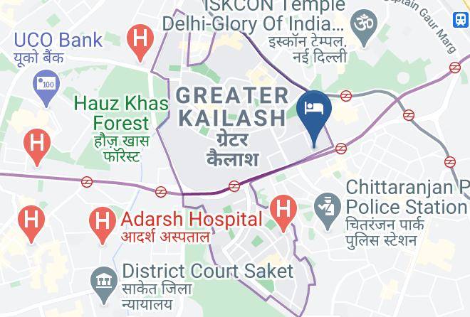 New Delhi - The Muse Sarovar Portico Maps