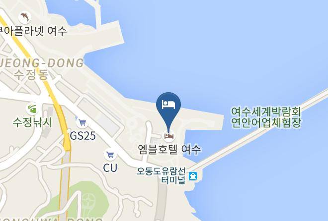 Yeosusi - The Mvl Hotel Yeosu Maps