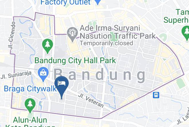 Bandung - The Naripan Hotel Maps