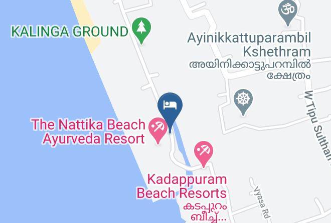 Chavakkad - The Nattika Beach Ayurveda Resort Maps
