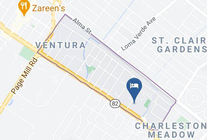 Santa Clara - The Nest Hotel Palo Alto Maps