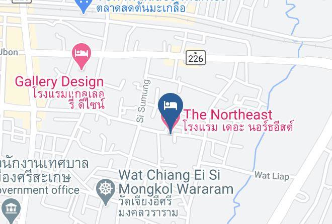 Amphoe Mueang Si Sa Ket - The Northeast Hotel Maps