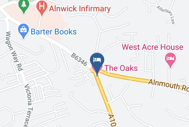 Northumberland - The Oaks Hotel Maps