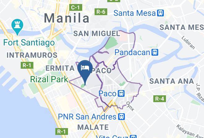 Metro Manila - The Oasis Paco Park Hotel Maps