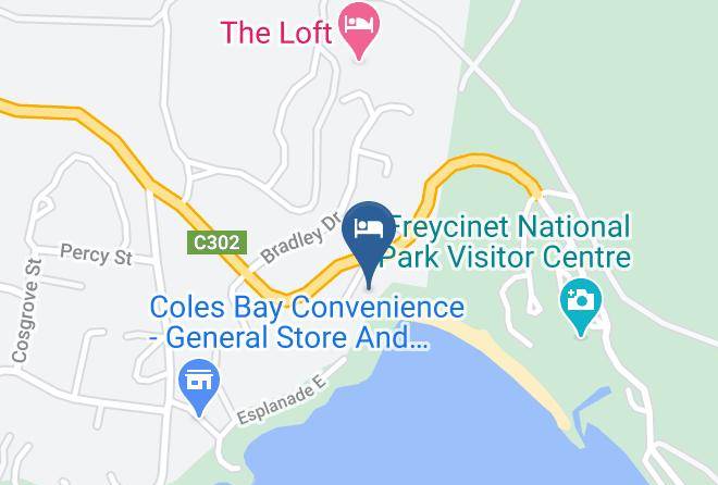 Glamorganspring Bay - The Observatory Freycinet Maps