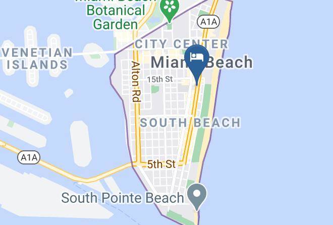 Miami Dade - The Odyssey Of South Beach Hotel Maps