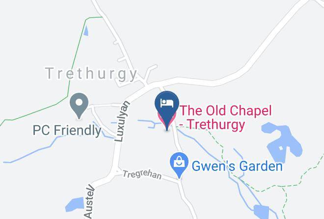 Cornwall - The Old Chapel Trethurgy Maps