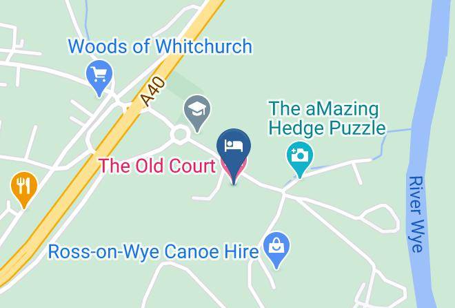 Herefordshire - The Old Court Hotel Maps
