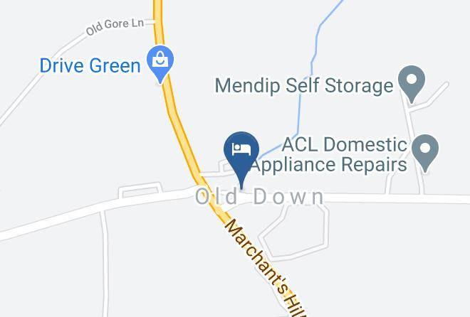 The Old Down Inn Map
