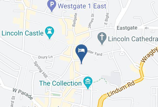 Lincs - The Old Palace Lodge Lincoln Maps
