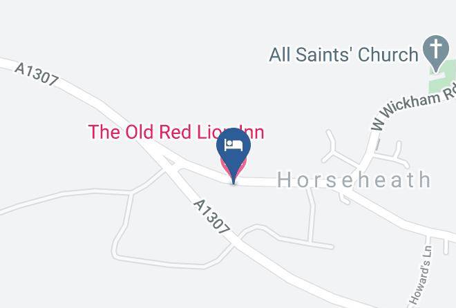 Cambridgeshire - The Old Red Lion Inn Maps