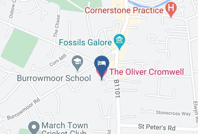 Cambridgeshire - The Oliver Cromwell Hotel Maps