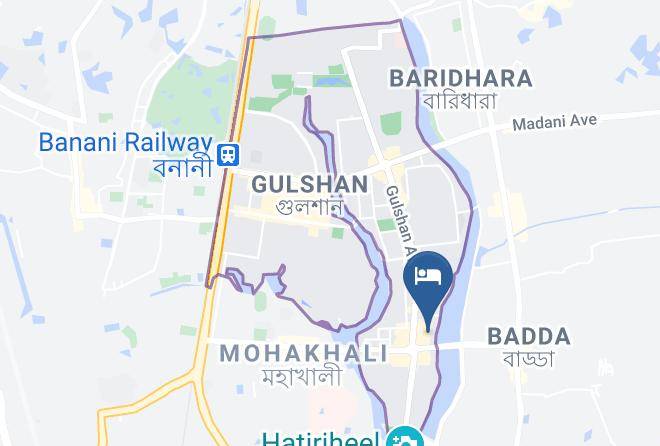 The Olives Hotel Dhaka Map