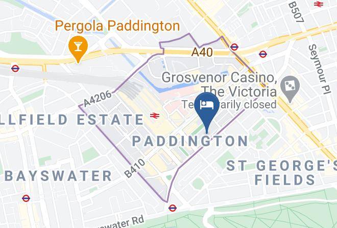 London - The Omega Hotel Maps