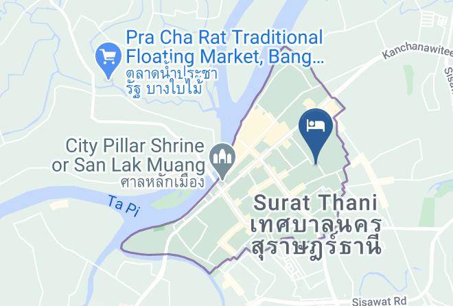 Amphoe Mueang Surat Thani - The One Hotel Maps
