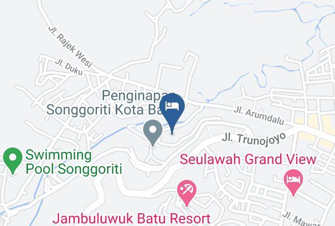 Kota Batu - The Onsen Hot Spring Resort Songgoriti Maps