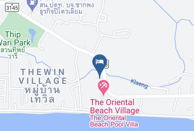 Amphoe Klaeng - The Oriental Beach Resort Maps