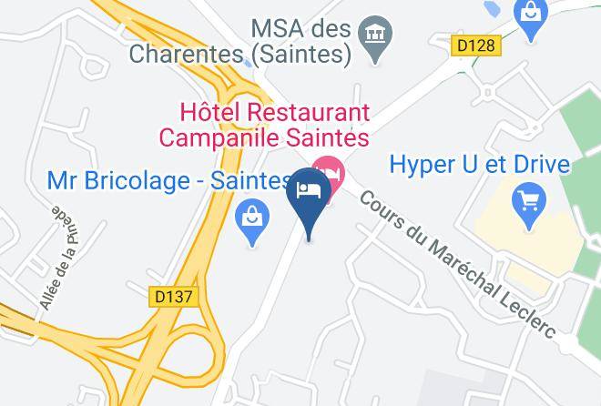 Charente Maritime - The Originals Access Hotel Saintes Recouvrance Maps
