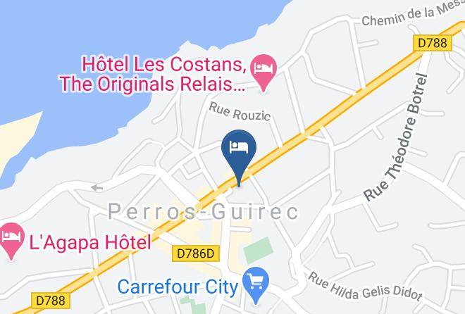 Cotes D Armor - The Originals Boutique Hotel De Perros Maps