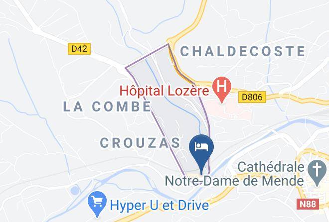 Lozere - The Originals Boutique Hotel Du Pont Roupt Mende Maps