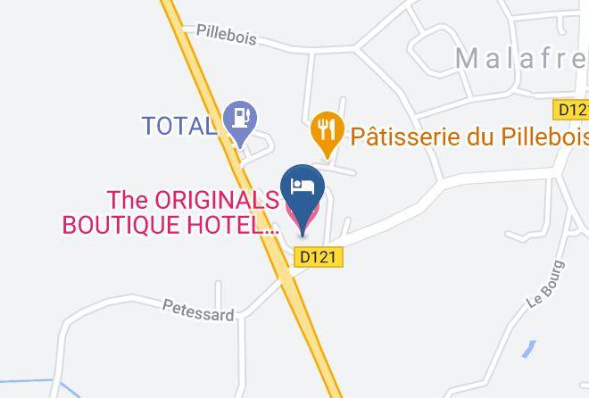 Ain - The Originals Boutique Hotel Le Pillebois Maps