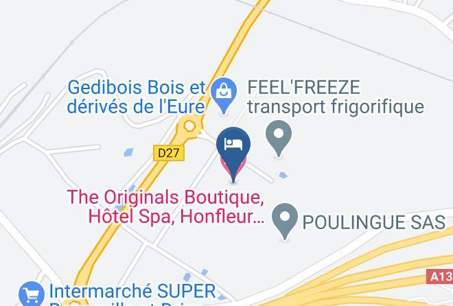Eure - The Originals Boutique Hotel Spa Honfleur Sud Maps