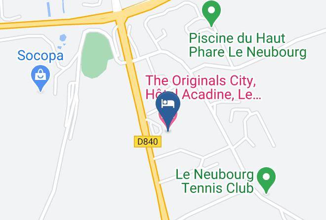 Eure - The Originals City Hotel Acadine Le Neubourg Maps