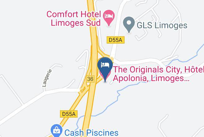 Haute Vienne - The Originals City Hotel Apolonia Limoges Sud Maps