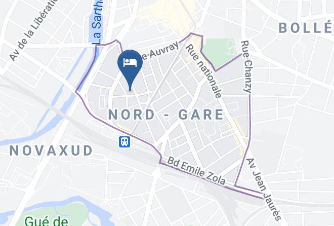 Sarthe - The Originals City Hotel Chantecler Le Mans Maps