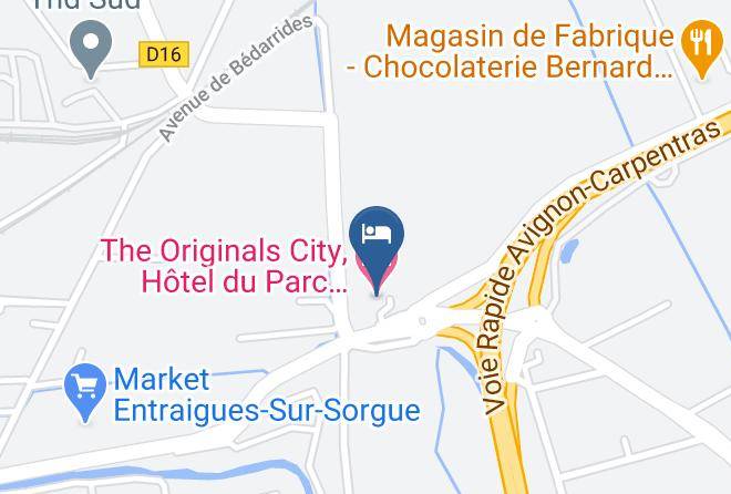 Vaucluse - The Originals City Hotel Du Parc Avignon Est Maps
