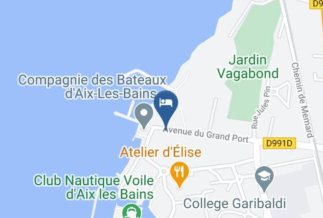 Savoie - The Originals City Hotel L'iroko Aix Les Bains Grand Port Maps