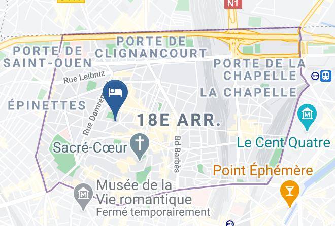 Paris - The Originals City Hotel Montmartre Apolonia Paris Maps