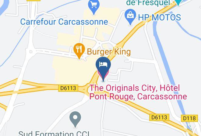 Aude - The Originals City Hotel Pont Rouge Carcassonne Maps