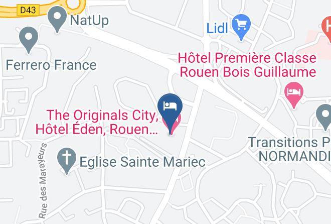 Seine Maritime - The Originals Hotel Rouen Nord Eden Maps