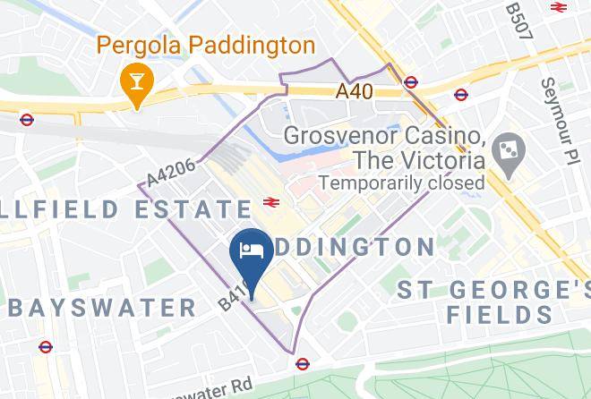 London - The Crescent Hyde Park London Hotel Maps