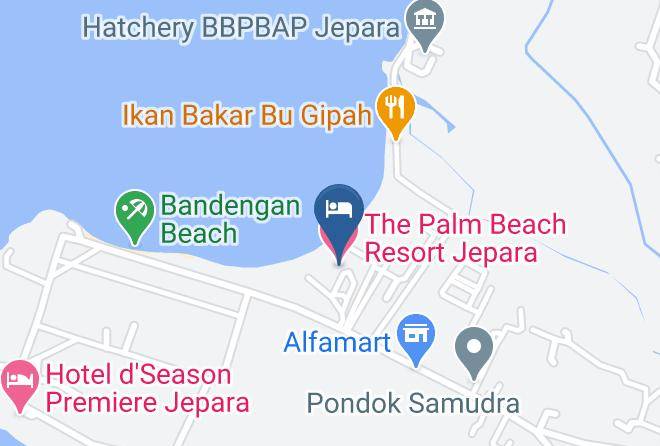 Jepara Regency - The Palm Beach Resort Jepara Maps