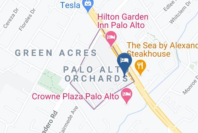 Santa Clara - The Palo Alto Inn Maps