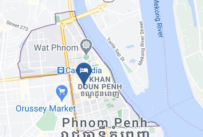 Doun Penh - The Panda Hotel Phnom Penh Maps