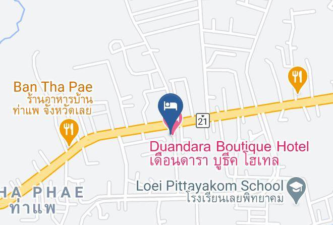 Amphoe Mueang Loei - The Pandara Hotel Maps