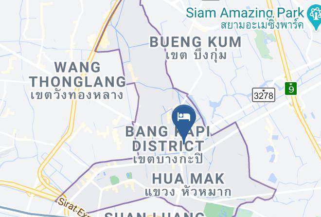 Bang Kapi District - The Pantip Hotel Ladprao Bangkok Maps