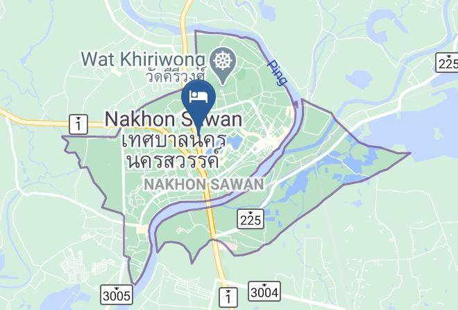 Amphoe Mueang Nakhon Sawan - The Paradiso Jk Design Hotel Nakhon Sawan Maps