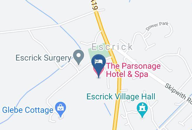 North Yorkshire - The Parsonage Hotel & Spa Maps