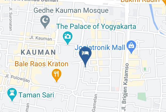 Kota Yogyakarta - The Patio Yogya Maps