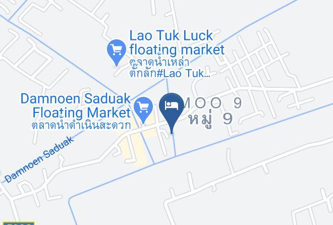 Amphoe Damnoen Saduak - The Peace Hotel Maps