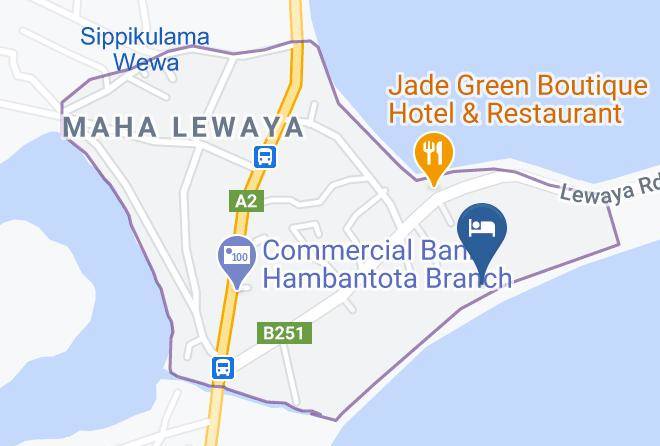 The Peacock Beach Hotel Hambantota Map